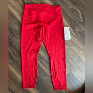 Lululemon Instill HR Tight 25” Size 12 Color Red